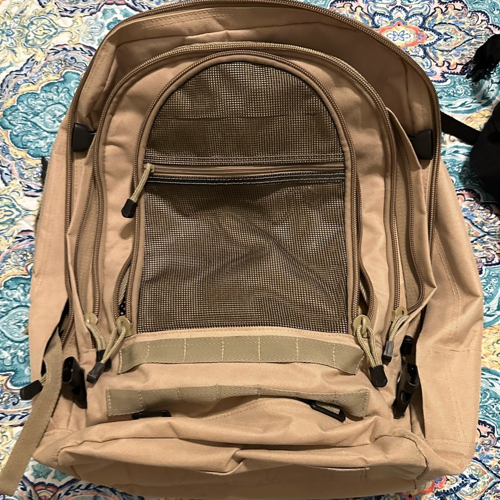 Bugout Bag Expanding Backpack Waist Belt Back Bars Carry on 3 Pockets